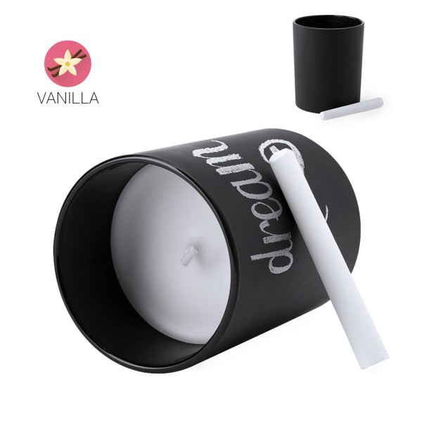 Candela con scritte serigrafate Aromatica - cod. MK6408