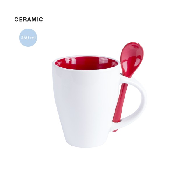 Tazza in ceramica da serigrafare con scritte - cod. MK9459