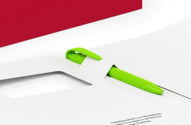 Cartelline a 2 ante con lembi e portapenna, formato verticale Cartelline a 2 ante con lembi e portapenna, formato verticale