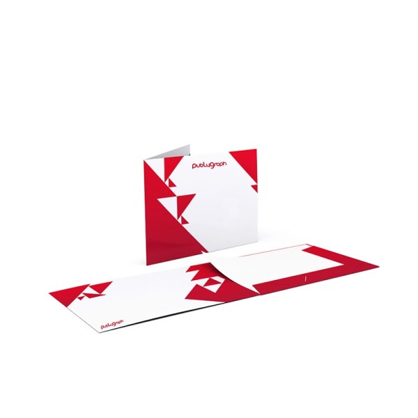 Cartelline a 2 ante con lembi, formato orizzontale