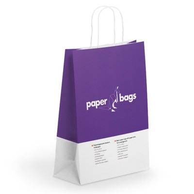 Buste di carta Basic con cordoncino in carta, stampa su tutta la superficie - FA-6397 Buste di carta Basic con cordoncino in carta, stampa su tutta la superficie - FA-6397