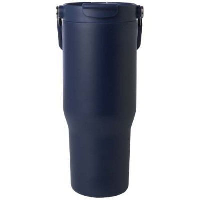 Bicchiere termico da 900 ml in acciaio inossidabile riciclato certificato RCS con sottovuoto in rame e coperchio - cod. P100864 Bicchiere termico da 900 ml in acciaio inossidabile riciclato certificato RCS con sottovuoto in rame e coperchio - cod. P100864