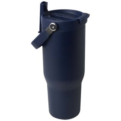 Bicchiere termico da 900 ml in acciaio inossidabile riciclato certificato RCS con sottovuoto in rame e coperchio - cod. P100864 Bicchiere termico da 900 ml in acciaio inossidabile riciclato certificato RCS con sottovuoto in rame e coperchio - cod. P100864