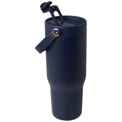 Bicchiere termico da 900 ml in acciaio inossidabile riciclato certificato RCS con sottovuoto in rame e coperchio - cod. P100864 Bicchiere termico da 900 ml in acciaio inossidabile riciclato certificato RCS con sottovuoto in rame e coperchio - cod. P100864