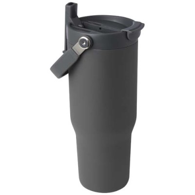 Bicchiere termico da 900 ml in acciaio inossidabile riciclato certificato RCS con sottovuoto in rame e coperchio - cod. P100864 Bicchiere termico da 900 ml in acciaio inossidabile riciclato certificato RCS con sottovuoto in rame e coperchio - cod. P100864