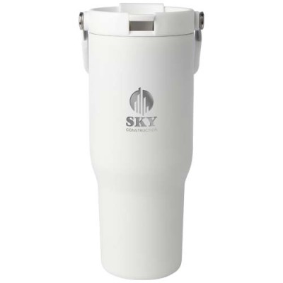 Bicchiere termico da 900 ml in acciaio inossidabile riciclato certificato RCS con sottovuoto in rame e coperchio - cod. P100864 Bicchiere termico da 900 ml in acciaio inossidabile riciclato certificato RCS con sottovuoto in rame e coperchio - cod. P100864