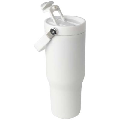 Bicchiere termico da 900 ml in acciaio inossidabile riciclato certificato RCS con sottovuoto in rame e coperchio - cod. P100864 Bicchiere termico da 900 ml in acciaio inossidabile riciclato certificato RCS con sottovuoto in rame e coperchio - cod. P100864