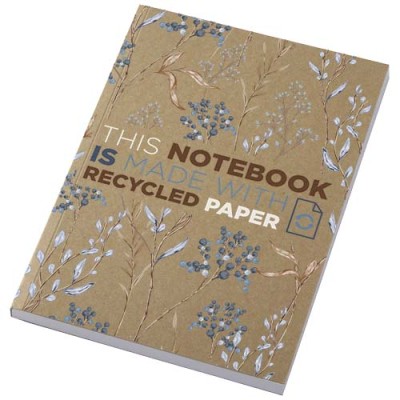 Blocco note formato A5 con copertina morbida in carta kraft riciclata e 100 fogli Novella Austen - cod. P210264