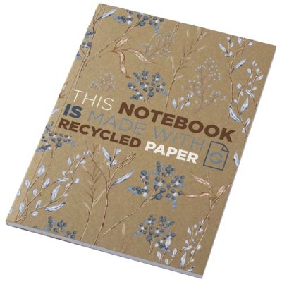 Blocco note formato A5 con copertina morbida in carta kraft riciclata e 50 fogli Novella Austen  - cod. P210265