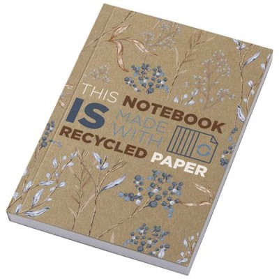 Blocco note formato A6 con copertina morbida in carta kraft riciclata e 100 fogli Novella Austen - cod. P210266