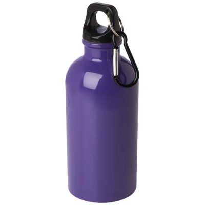Borraccia da 400 ml in acciaio inossidabile certificato RCS a parete singola con moschettone Oregon - cod. P100860