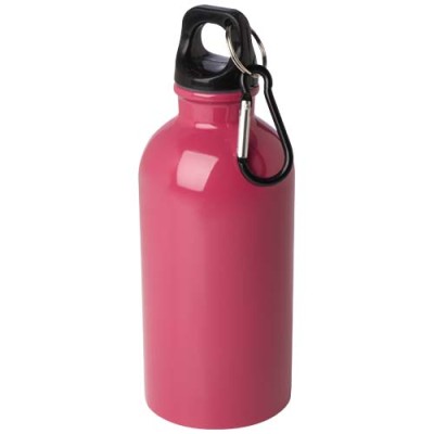 Borraccia da 400 ml in acciaio inossidabile certificato RCS a parete singola con moschettone Oregon - cod. P100860
