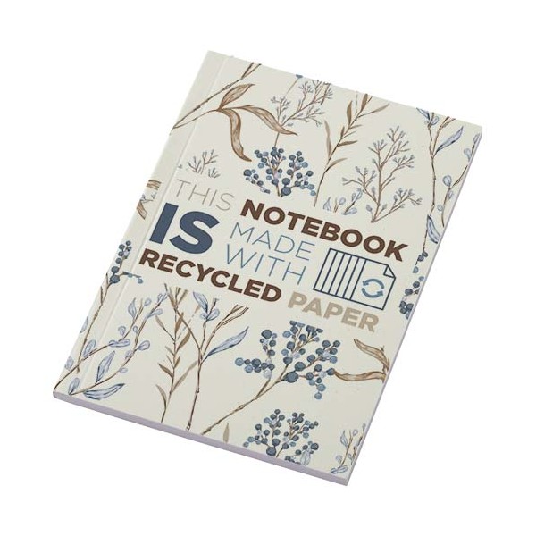 Blocco note formato A6 con copertina morbida riciclata e 50 fogli Novella Austen - cod. P210263