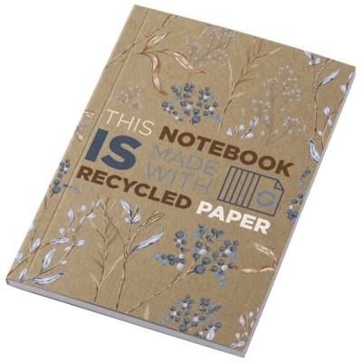 Blocco note formato A6 con copertina morbida in carta kraft riciclata e 50 fogli Novella Austen - cod. P210267