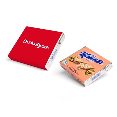 Biscotti wafer Manner con fascetta pubblicitaria - FA-8518 Biscotti wafer Manner con fascetta pubblicitaria - FA-8518