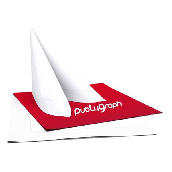Tovaglioli con piega a 1/4 - 33x33 cm.
