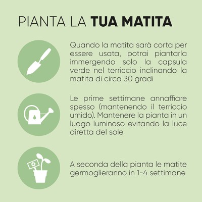 Matita sprout piantabile in legno - Pomodoro cod. PD568