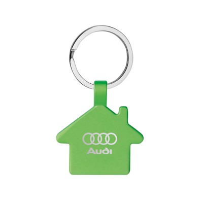 Portachiavi ad anello piatto con logo