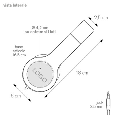 SOUND 5.0 Cuffie audio per dispositivi elettronici Cod. Art. PF012