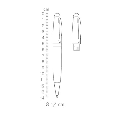 Chiavette usb personalizzabili da 4 GB e penna a sfera