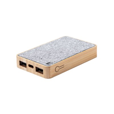 RPET & BAMBOO BANK Power bank in RPET e bambù Cod. Art. PF301