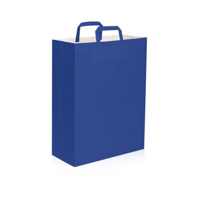 Shopper personalizzata di carta con maniglia piatta PG062