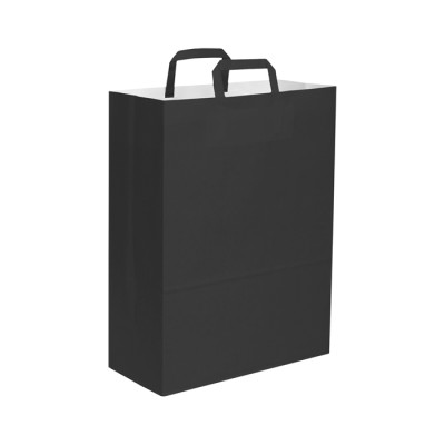 Shopper personalizzata di carta con maniglia piatta PG062