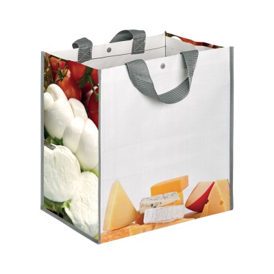 Borsa shopping con logo personalizzato