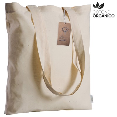 Borsa shopping in cotone organico da stampare