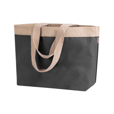 JAMES Borsa in cotone laminato e juta Cod. Art. PG248