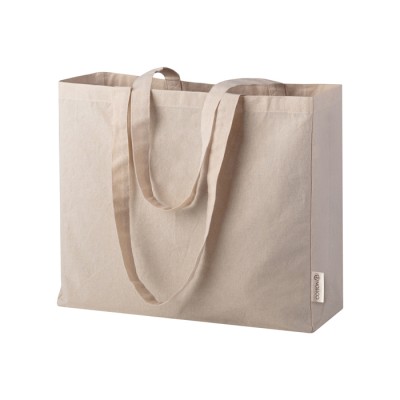 Borsa in cotone canvas con logo