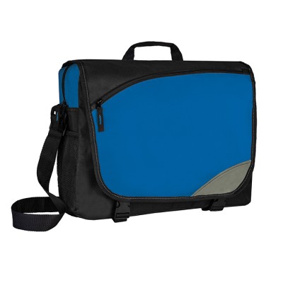 Borsa bicolore portadocumenti con logo