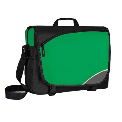 Borsa bicolore portadocumenti con logo