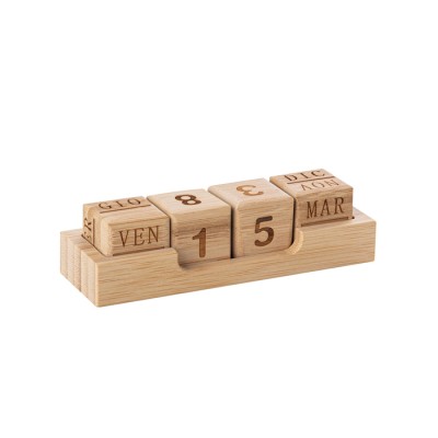 Calendario perpetuo in bamboo da stampare