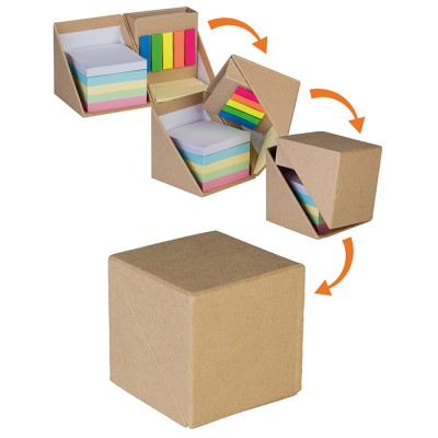 MINI KIT UFFICIO Blocco di carta con fogli colorati Cod. Art. PH593
