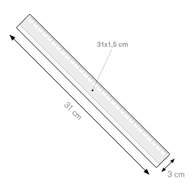 Righello personalizzato da 30 cm.