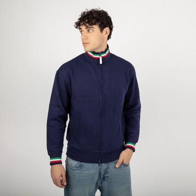 Felpa con collo a lupetto tricolore - Tricolore cod. NK320
