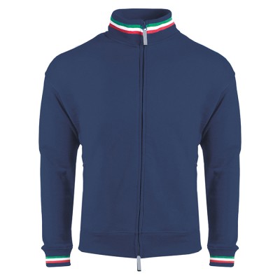 Felpa con collo a lupetto tricolore - Tricolore cod. NK320