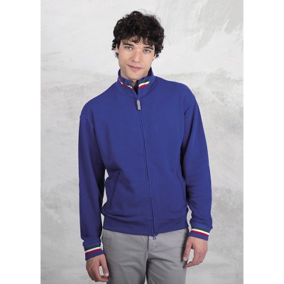 Felpa con collo a lupetto tricolore - Tricolore cod. NK320
