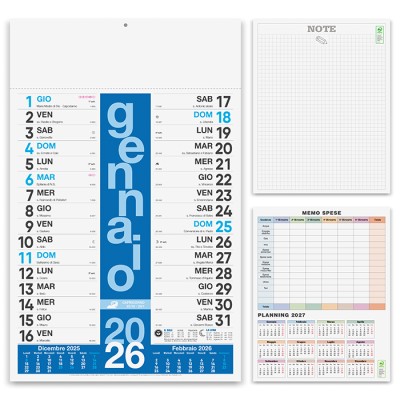 Calendario olandese mensile 12 fogli