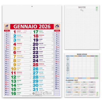 Calendari personalizzati economici da stampare MULTICOLOR