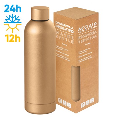 Borraccia in acciaio inox con logo