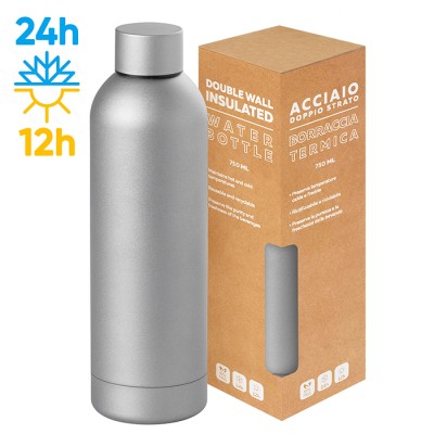 Borraccia in acciaio inox con logo
