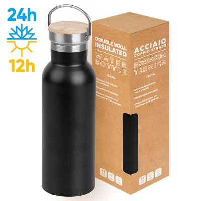OUTDOOR BOTTLE 750 Borraccia in acciaio inox 304/201 Cod. Art. PC437