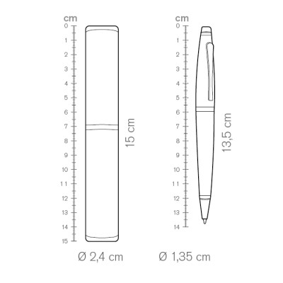 Penne in alluminio serigrafate - cod. PD025
