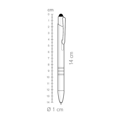 Penne serigrafate con gommino touch PD076