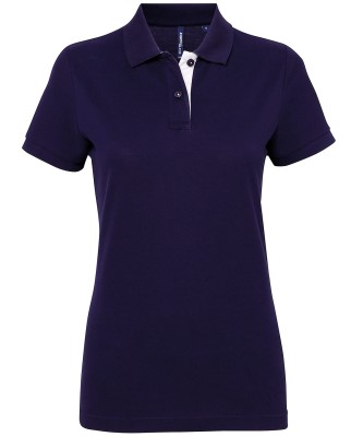 Polo a contrasto da donna - cod. RWAQ022