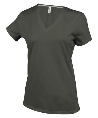T-shirt da donna a maniche corte con scollo a V - cod. RWKB381