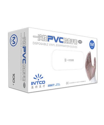 Guanti da visita medicali in vinile trasparenti (confezione da 100) - cod. RWRV10X