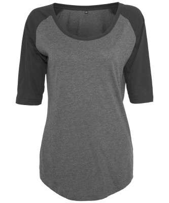 Maglietta raglan a contrasto ¾ da donna - cod. RWBY022 Maglietta raglan a contrasto ¾ da donna - cod. RWBY022